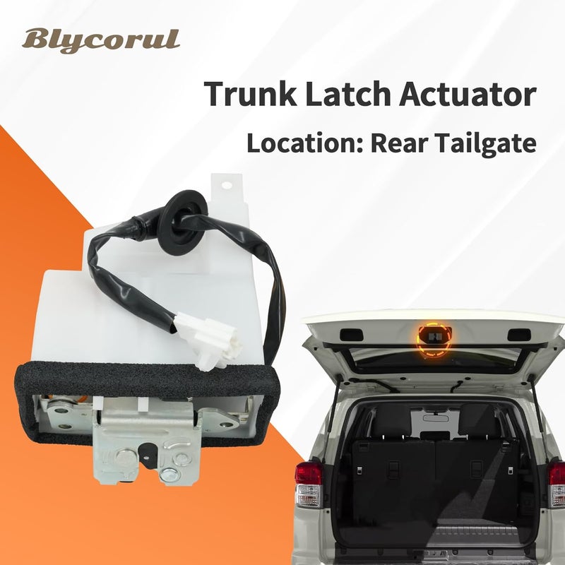 Blycorul Rear Trunk Latch Actuator, Compatible with 2010-2021 Toyota 4runner, Rear Tailgate Hatch Lock Actuator, Replaces 69110-35082 - Image 4